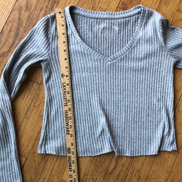 Seriously Soft Perfect V Long sleeve ribbed crop top Size XS - Picture 5 of 5